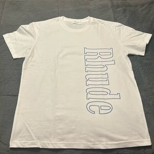 Rhude White Graphic T-Shirt for Men